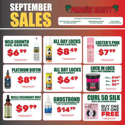 SEPTEMBER SALES!!