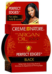Creme Of Nature Argan Oil Edge Control "BLACK" 2.25 oz