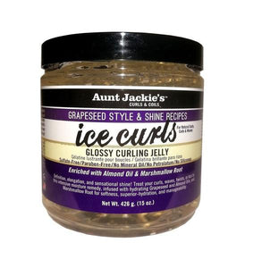 Aunt Jacki's Glossy Curling Jelly Gel Grapeseed 15oz