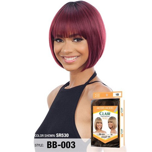 Model Model Human Hair Blend Clair Wig - BB 003