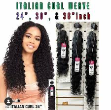 Italian Curl Ponytail Weave