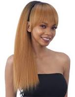 Model Model Synthetic Ponytail and Blunt Bang 2PCS - YAKY STRAIGHT