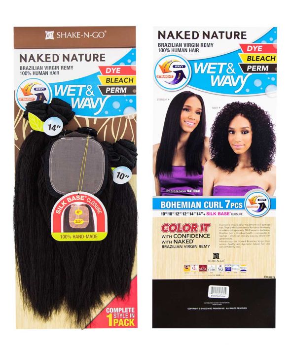 Naked Nature Brazillian Virgin Remy Human Hair Bundle